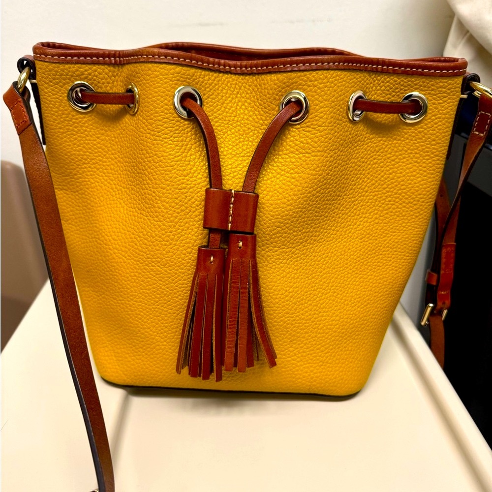 DOONEY & BOURKE,
Mustard and Brown Bucket Bag